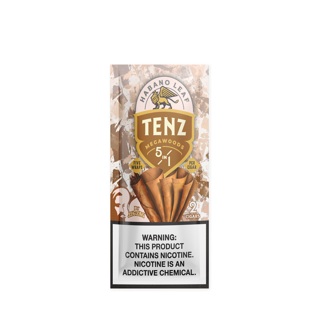 Zig-Zag Tenz Natural Leaf Cigars - Habano Leaf – Zig-Zag Wraps