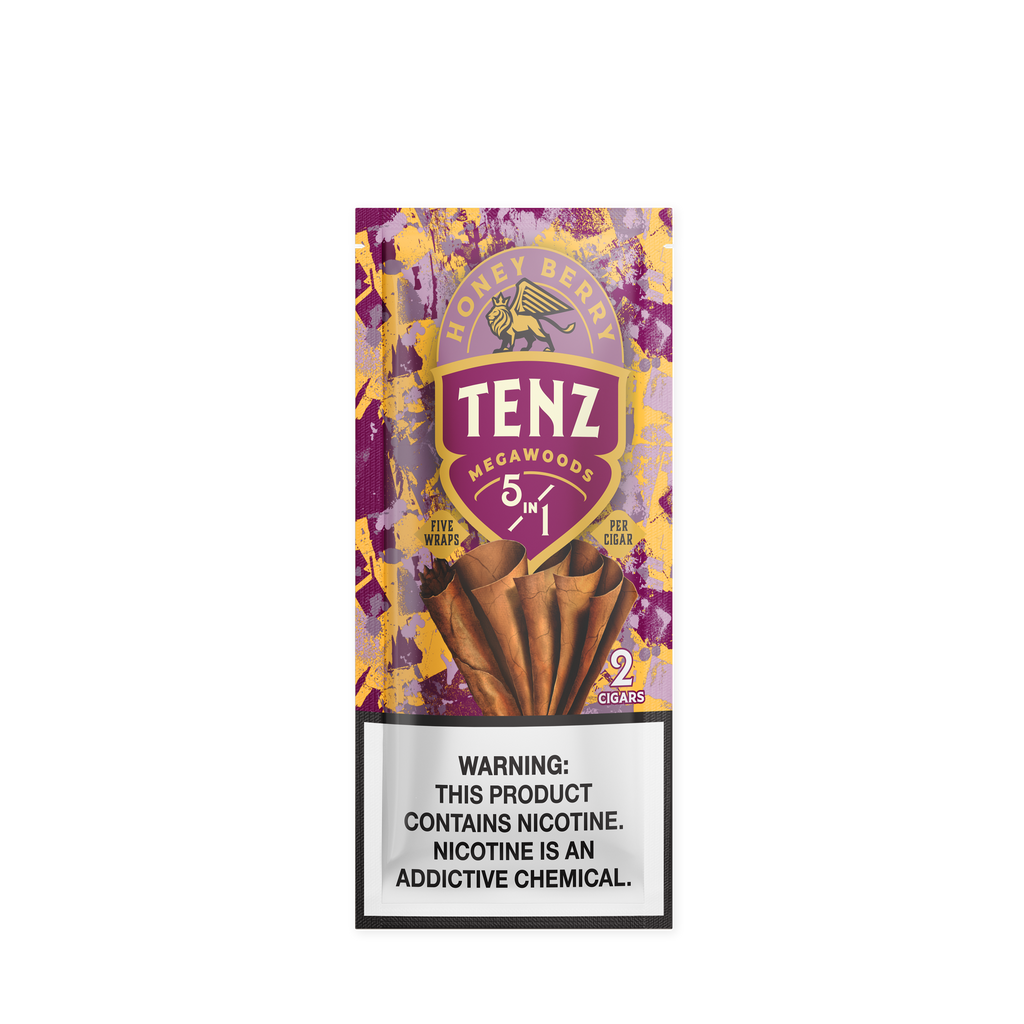 Zig-Zag Tenz Natural Leaf Cigars - Honey Berry – Zig-Zag Wraps