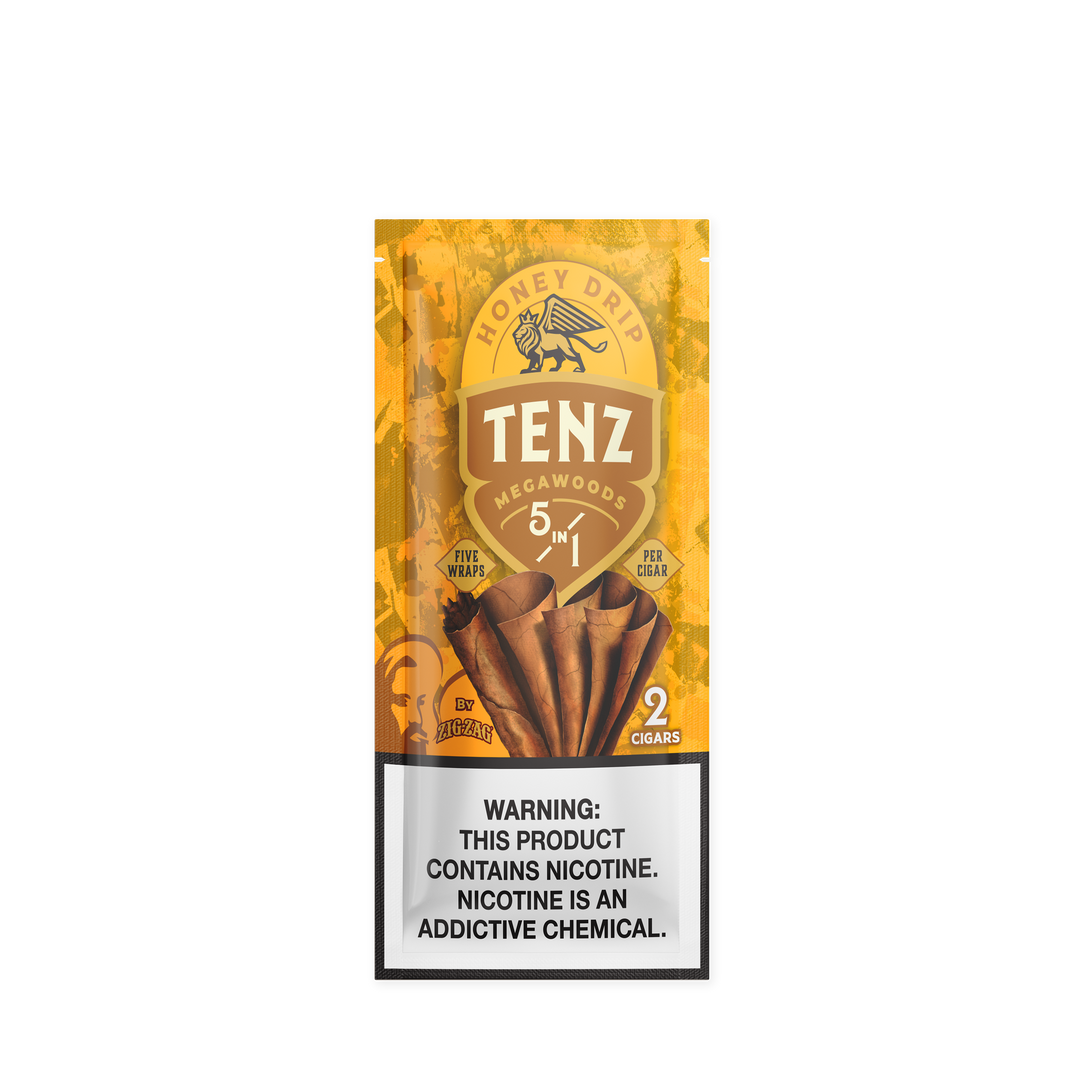 Zig-Zag Tenz Natural Leaf Cigars - Honey Drip