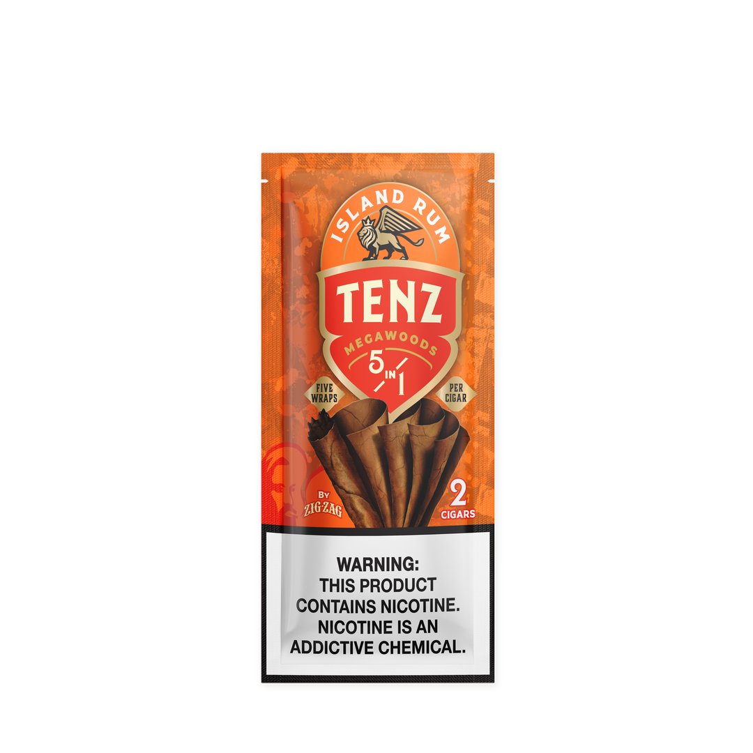 Zig-Zag Tenz Natural Leaf Cigars - Island Rum